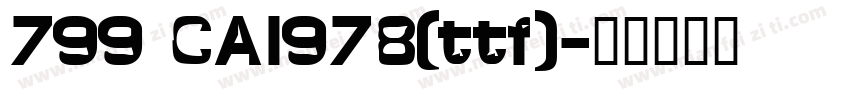 799 CAI978(ttf)字体转换